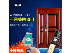 王力指纹锁防盗门甲级子母门L901安全门家用智能电子密码锁大门图1