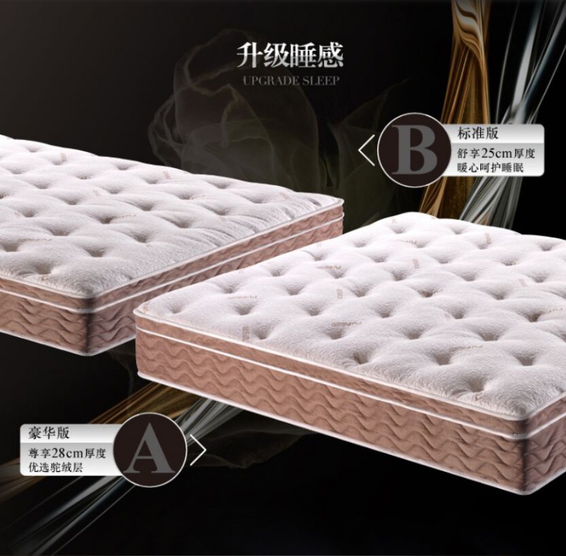 德国路福零压力1.8米床垫进口乳胶偏软智能感应弹簧乳胶床垫RN228