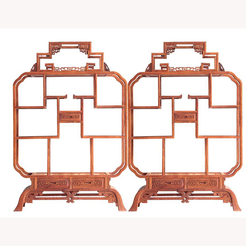 红木家具 刺猬紫檀 宝瓶博古架0019