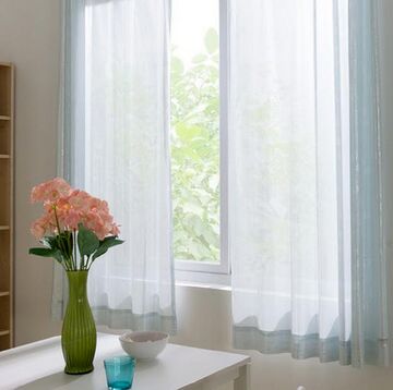 易可纺日本进口窗纱帘保温防紫外线隔热客厅现代窗纱
