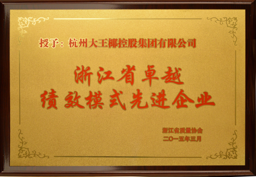 浙江省卓越绩效模式先进企业