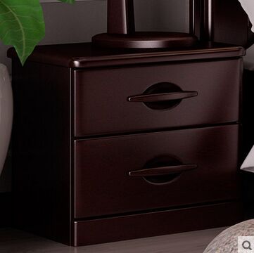 双叶家具 全实木床头柜简约现代边柜卧室储物柜水曲柳床头柜
