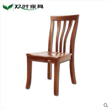 双叶家具 实木中式现代餐椅 水曲柳 曲线工艺 餐厅餐椅