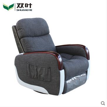 双叶家具 现代实木布艺摇椅舒适躺椅休闲坐具休闲椅沙发摇摇椅