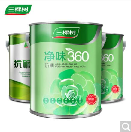 三棵树 健康+ 内墙乳胶漆 净味360防潮墙面漆套装