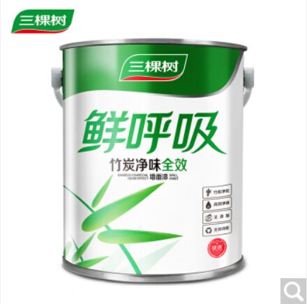 三棵树漆（SKSHU） 鲜呼吸竹炭净味全效墙面漆