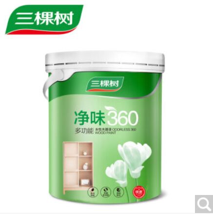 三棵树木器漆 健康+净味360多功能水性木器白底漆