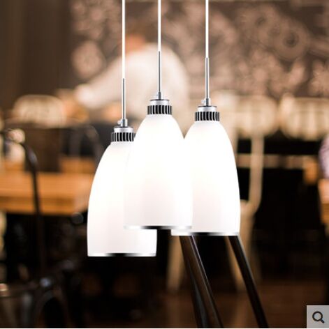 佛山照明 简约玻璃餐吊灯餐厅饭厅玻璃灯罩现代