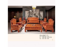 红木家具 红木沙发 刺猬紫檀 兰亭序11件套图1