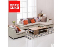 顾家家居 布艺沙发大小户型沙发组合三人客厅家具现代简约B001图1