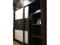 金鑫福门业-铂芬全铝家具-衣柜-深海乌木加暖白色图2