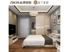 志邦 法兰菲 全屋卧室空间定制 现代简约风格图1
