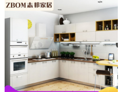 志邦厨柜 整体厨房厨柜定制定做 现代简约膜压门板 布拉格图1