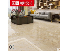 顺辉瓷砖 客厅全抛釉地砖大理石瓷砖800x800抛釉砖墙砖背景墙 罗兰玉图1