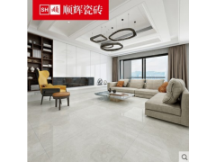 顺辉瓷砖 灰色客餐厅瓷砖地砖800x800大理石抛釉砖防滑金刚石 米诺卡图1