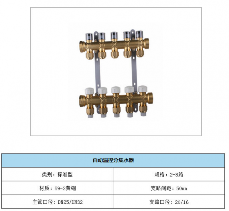 5 天净地暖 自动温控分集水器 2