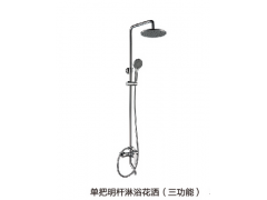 天净卫浴 单把明杆淋浴花洒（三功能）3图1