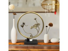 东方灯饰ZT新中式铜摆件饰品TS1001图1