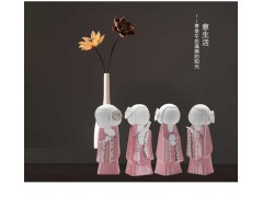 东方灯饰ZT粉色古装美女摆件X001A-R  X001B-R图1