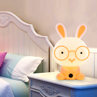 东方灯饰创意可爱时尚节能插电卡通台灯婴儿小兔子小夜灯儿童卧室床头灯T-0010