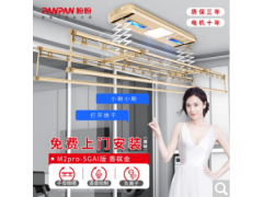 盼盼电动晾衣架风干大屏LED照明消毒横杆子母杆M2pro图1