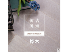 升达实木地板 进口桦木 高雅清新浅灰色 御尊系列 伊丽莎白图1