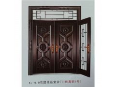 昆仑防盗门KL-610花团锦簇复合门图1