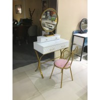 福星家具粉蝴蝶椅妆台