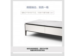 顾家家居现代简约大理石茶几电视柜客厅家具PTBY057体验款图3