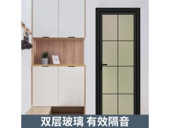 铝合金门双层钢化玻璃家用厨房门洗手间门图2