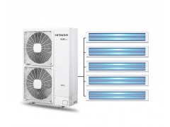 日立6匹中央空调一拖五家用隐藏变频多联机RAS-160FSVN2Q图1