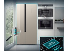 西门子 风冷无霜 纤薄玻璃门 新品对开门冰箱图2