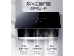 万和22立方米大吸力侧吸式感应自清洗家用抽油烟机燃气灶具套装图2
