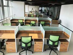环宇办公家具。屏风组合桌图2