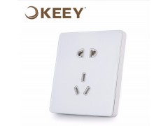 X3白色开关插座86型家用USB带五孔墙壁插座一开双控开关 五孔插座图1