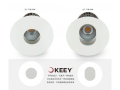 LED射灯9W酒店天花灯COB客厅吊顶嵌入式灯具现代卧室牛眼灯QY-TH618W 9W黄光 / 圆口TH618W图2