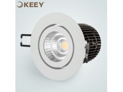 led射灯COB开孔7.5天花灯酒店客厅全套吊顶嵌入式牛眼灯具QY-TH622 10W黄光 / TH622款图2