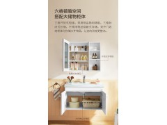 惠达现代简约挂墙式卫生间实木浴室柜组合卫浴柜镜洗手脸盆洗漱台 795-80图2