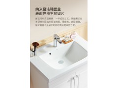 惠达现代简约挂墙式卫生间实木浴室柜组合卫浴柜镜洗手脸盆洗漱台 795-80图3