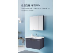 惠达卫浴室柜现代轻奢简约卫生间洗漱台浴柜实木一体洗手盆组合1561-100图2