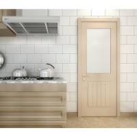 美心木门 玻璃门室内门免漆门实木复合门厨房卫生间门7264
