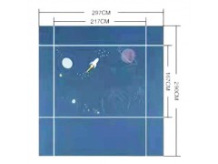 米墅软装 最新独花背景 卡通太空图2