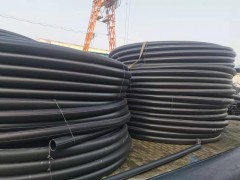 HDPE管材PE厂家直销水管穿线管电力电缆保护管黑色直埋管Φ110 200米/盘图2