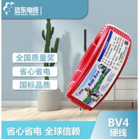 远东电线电缆 电工电料 简装BV4平方国标家装单芯电线单芯单股铜芯电线【硬线】 红色 100米