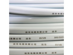 远东电线电缆 BVVB 2*2.5平方国标家装照明插座用2芯扁电线铜芯外护硬线 明装敷设 白色 100米图3
