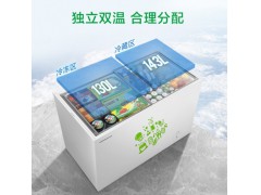 容声273升 卧式冰箱 蝶形门 侧掀门 冷藏冷冻双温冰柜 家用商用厨房二合一 BCD-273KB图4