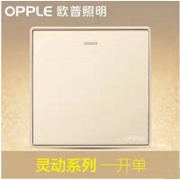 欧普暗装一开单控W581611A -J 5香槟金