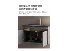 潮流轻奢感应给皂器浴室柜 A2410【双色可选，不含配件包及龙头】图6
