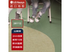 进口家用pvc地板 LG加厚地板革炕革 商用地胶防水 环保儿童软地板 2米宽 28112丛林绿图1