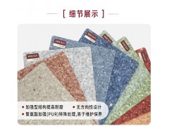 LG进口卷材地板胶 同质透心商用医院弹性地板舞蹈室健身房幼儿园学校PVC地板革 2mm厚度 耐磨 9010 商用地胶图7